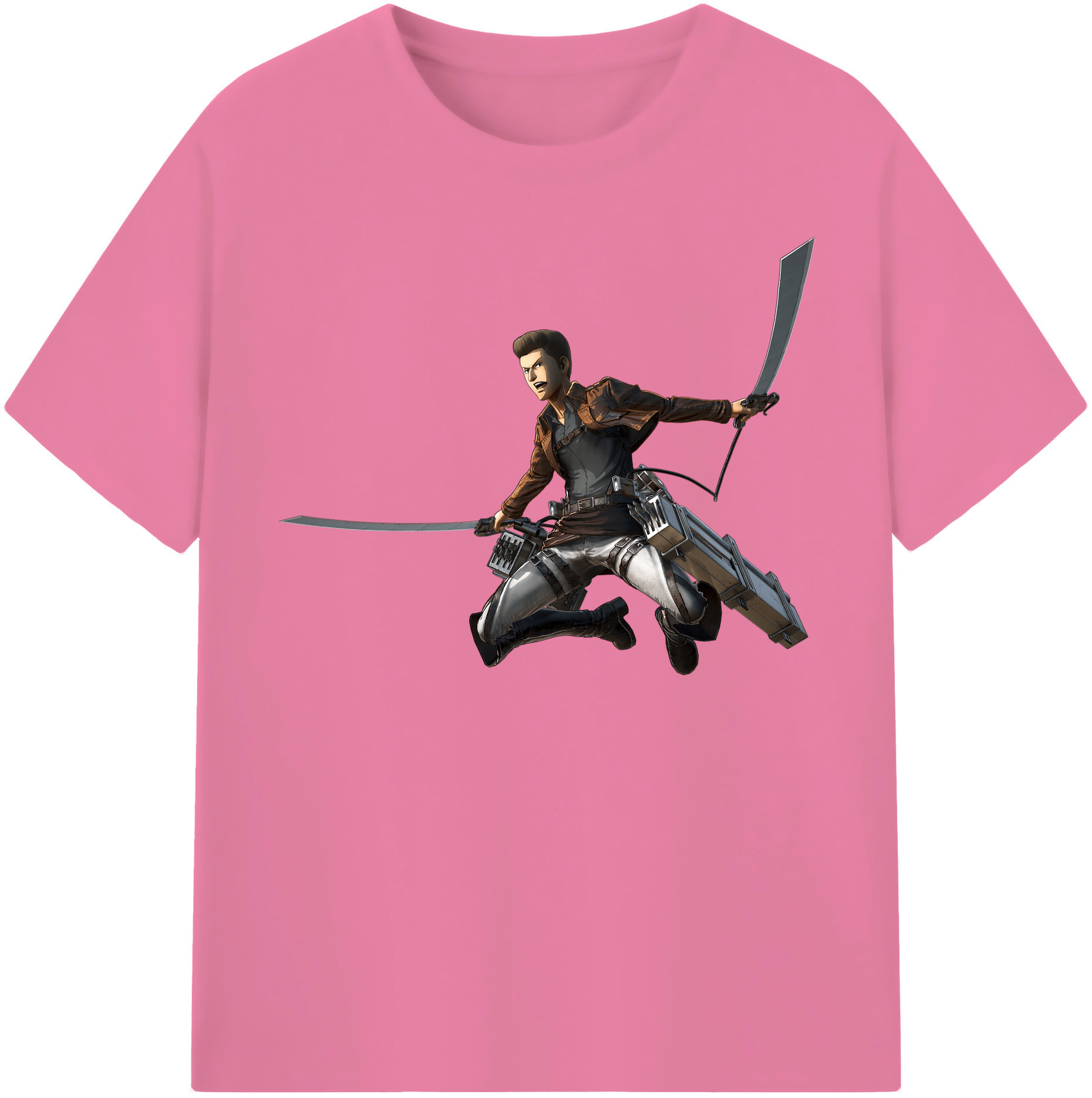 （画像用） 進撃の巨人 Attack on Titan 綿100％半袖Tシャツ（フロントプリント）